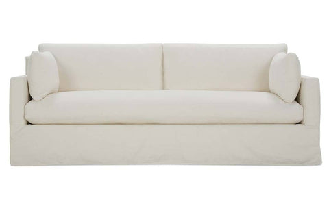 Liza Quick Ship Bench Seat Slipcovered Sofa