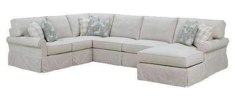 Noreen Casual 3-Piece Deep Seat Slipcovered Sectional