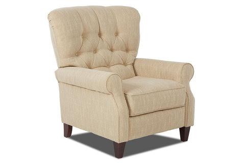 Halifax Tufted Back Fabric Recliner 