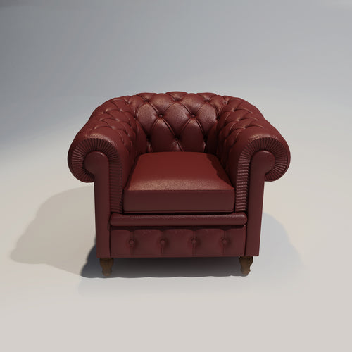 leather armchair isolated