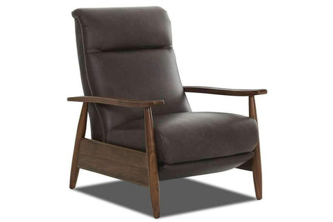 Peter Mid Century Modern Leather Recliner 