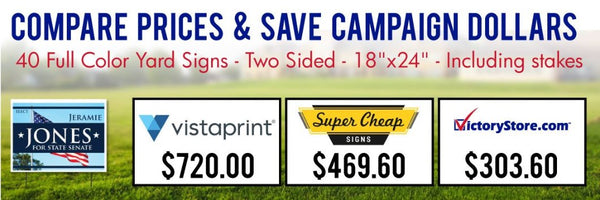 Compare Yard Sign Prices and Save with VictoryStore.com