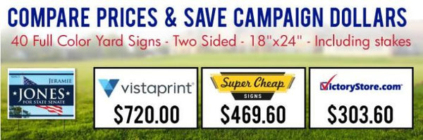 Compare Yard Sign Prices and Save at VictoryStore.com