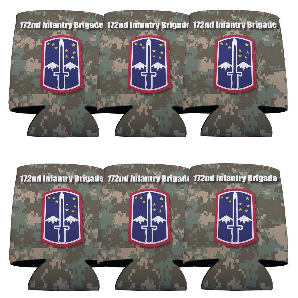 172nd Infantry Brigade Military Design Koozies Set/6 