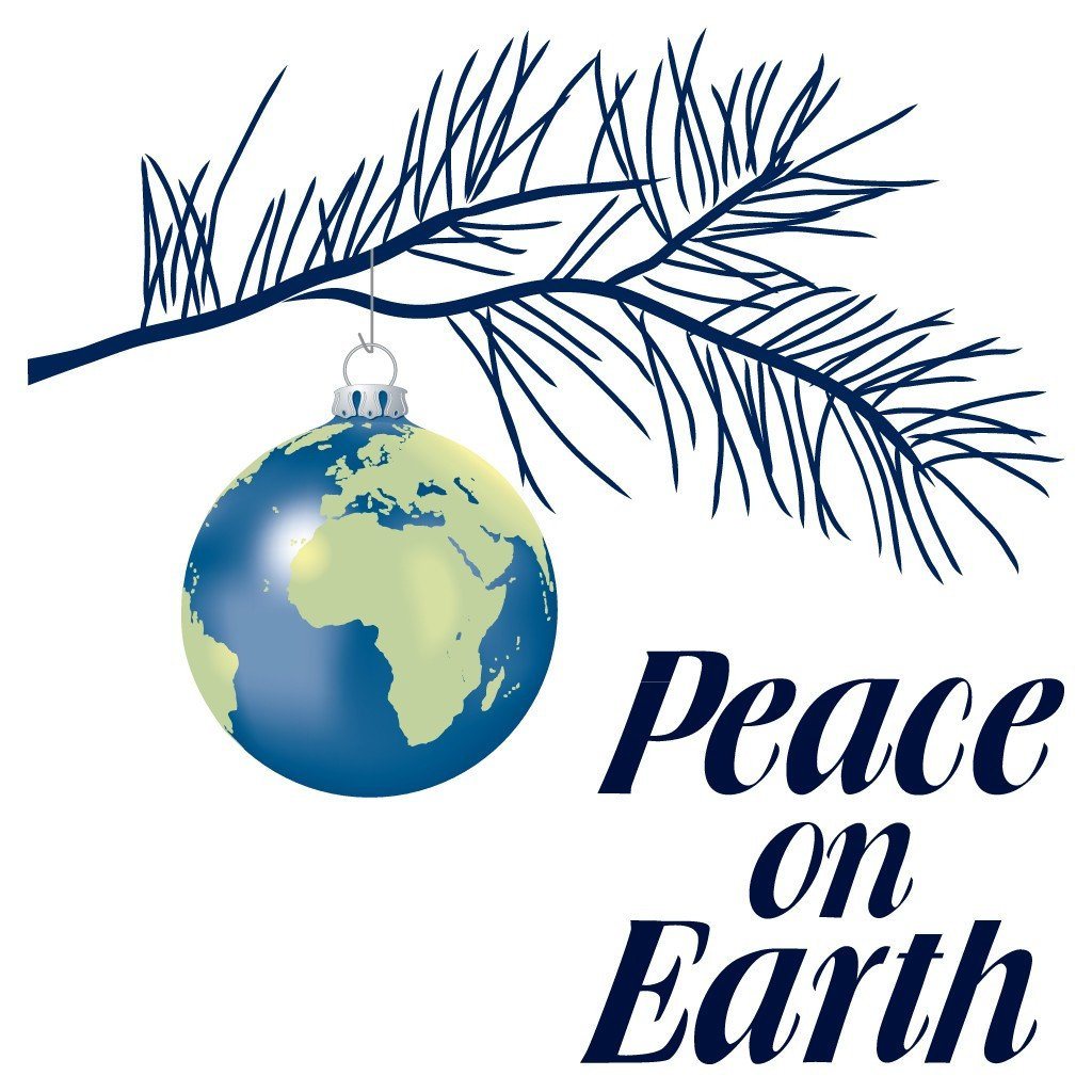 Peace on Earth Religious Christmas TShirt FREE SHIPPING