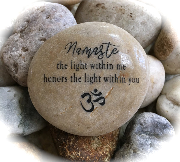kobber elevation lommeregner Namaste, The Light Within Me Honors The Light Within You ~ Engraved In –  Karmic Stones