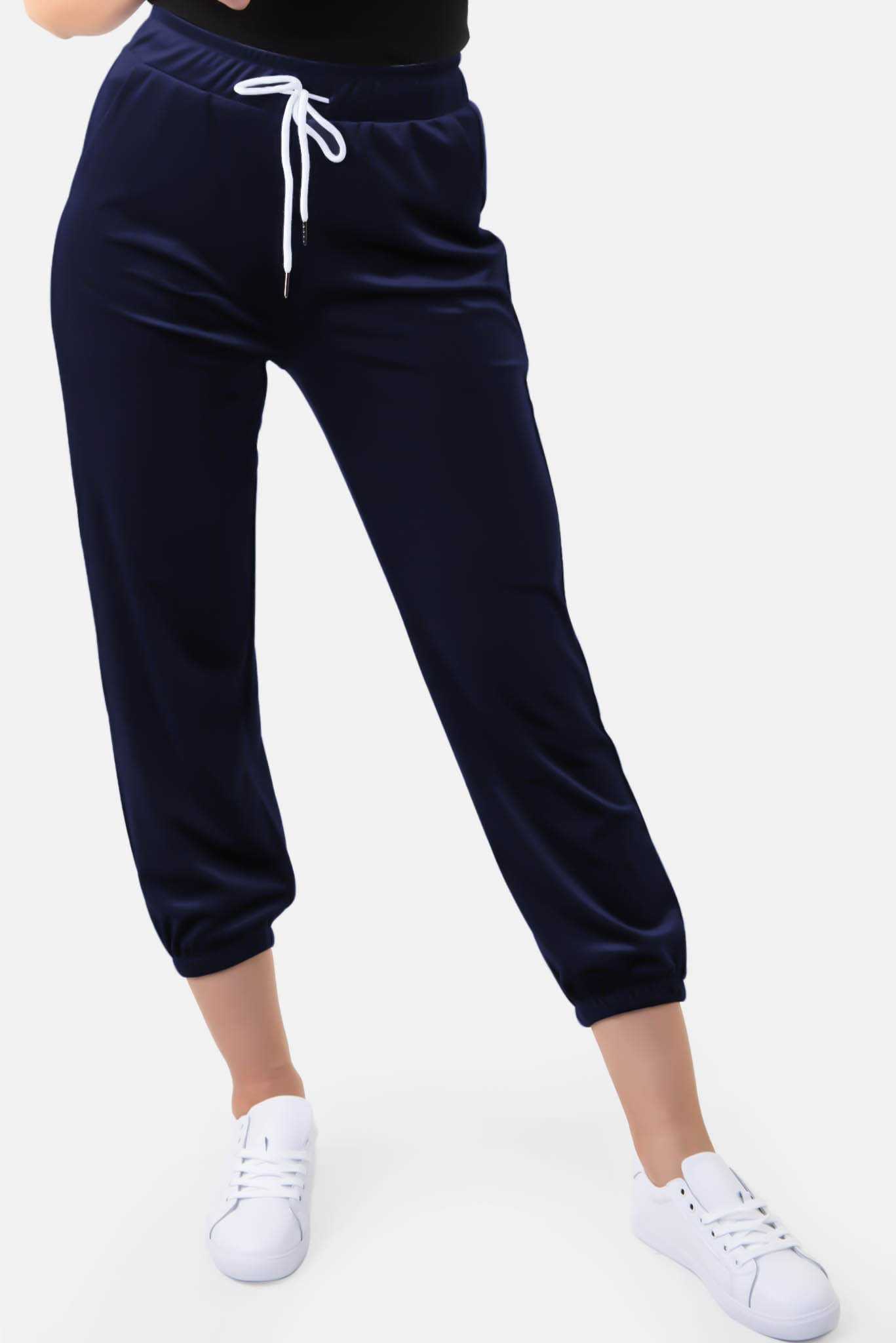 blue velvet joggers