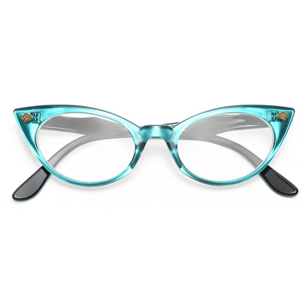 Hayworth Sharp Point Cat Eye Clear Glasses Cosmiceyewear