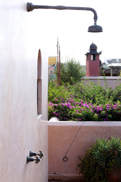 Outdoor Shower in Marrakech, Morocco