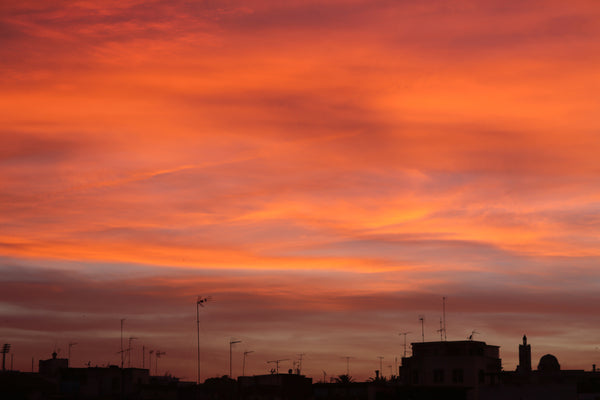 Sunset in Tangier, Morocco