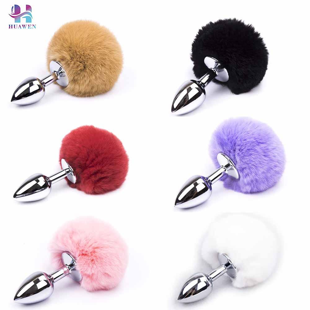 The Room Of Doom's - Gold Bunny Tail Butt Plug