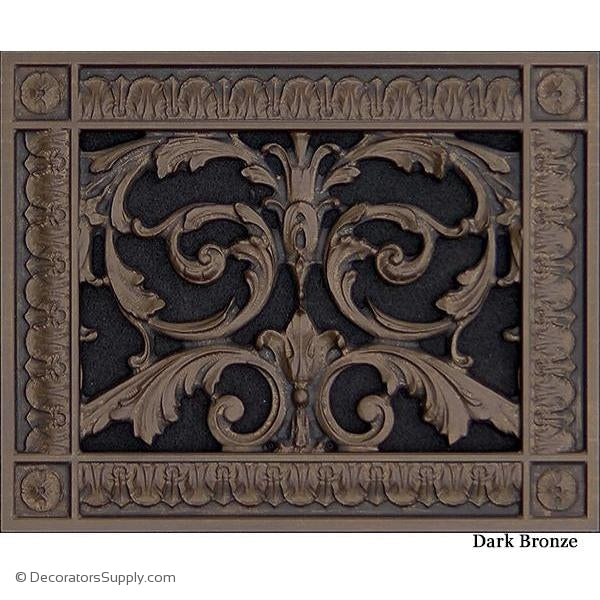 French Inspired Decorative HVAC Vent Covers include Designer Finishes