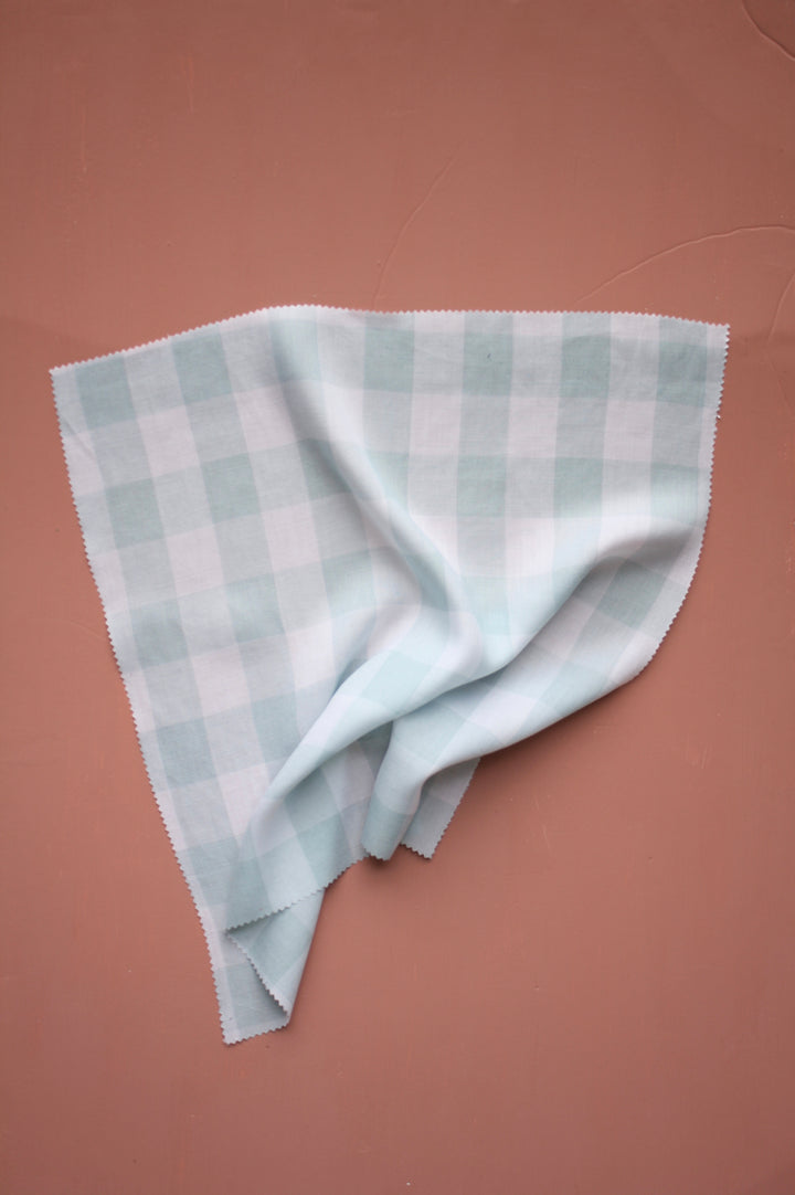 Imogen - Linen Rayon Check | Mint