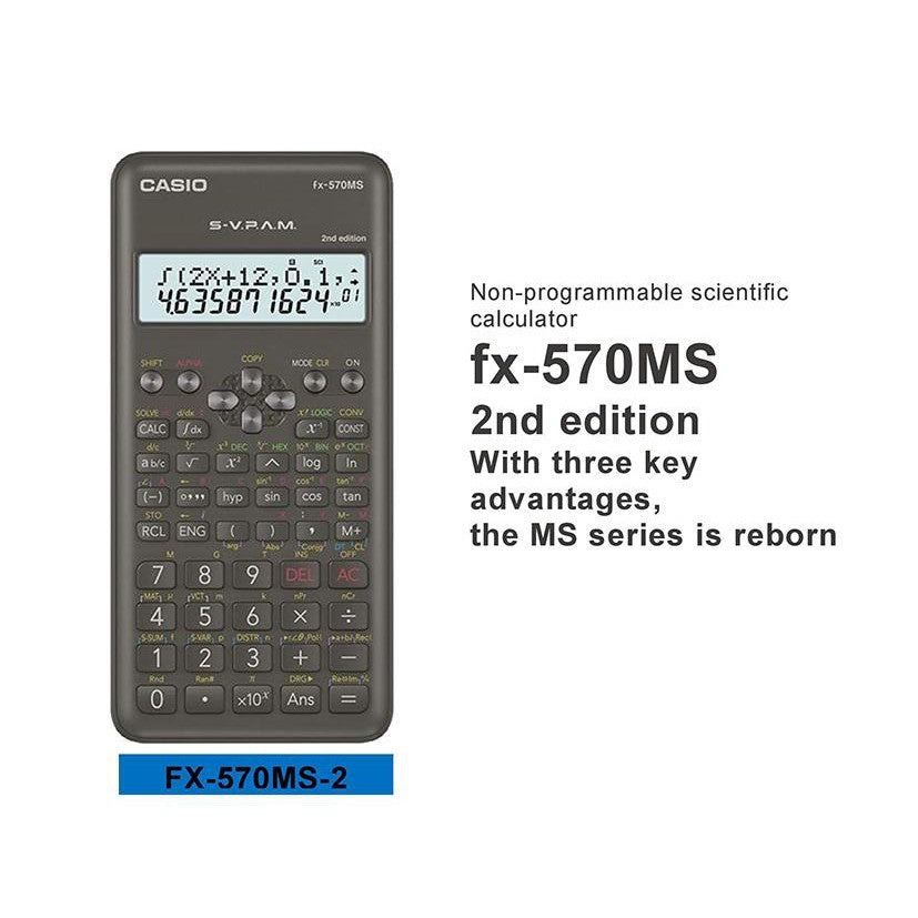 saltar Consejos muy Casio Scientific Calculator FX-570MS 2nd Edition – ALL IT Hypermarket