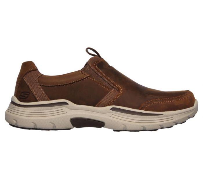 skechers relaxed fit brown