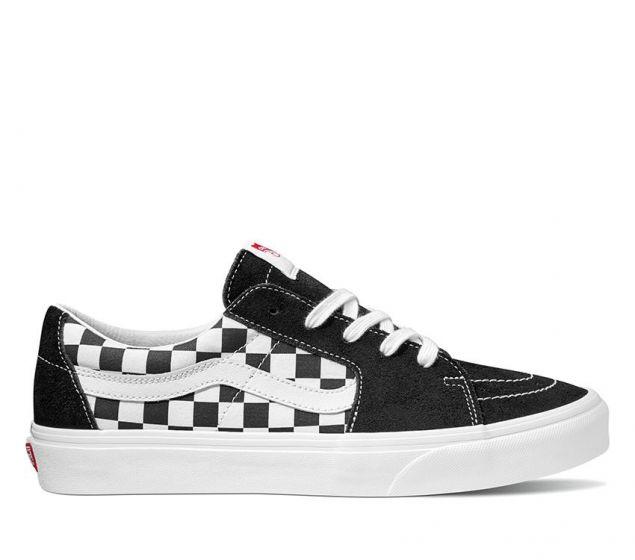 Vans SK8-LOW SHOES Black/Checkerboard 