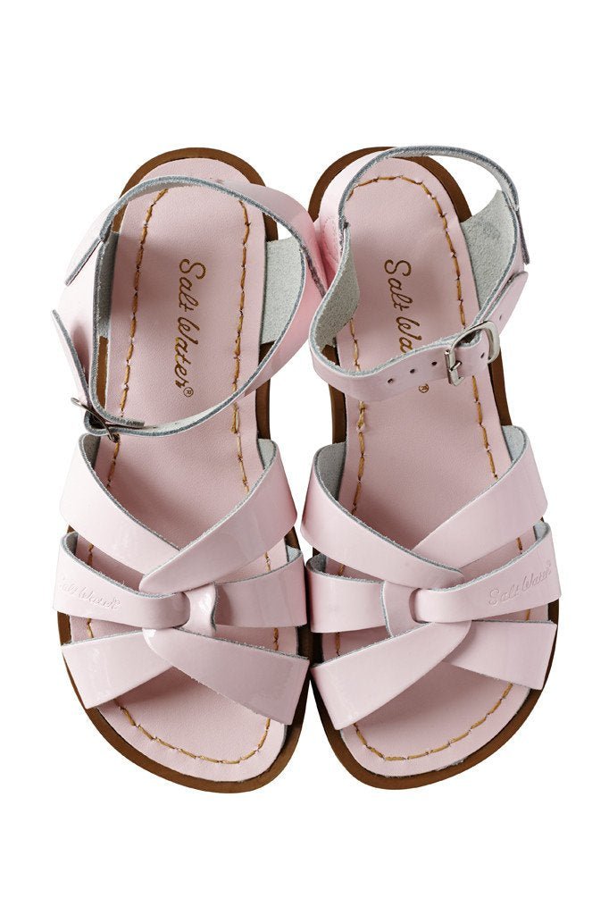 pink patent sandals