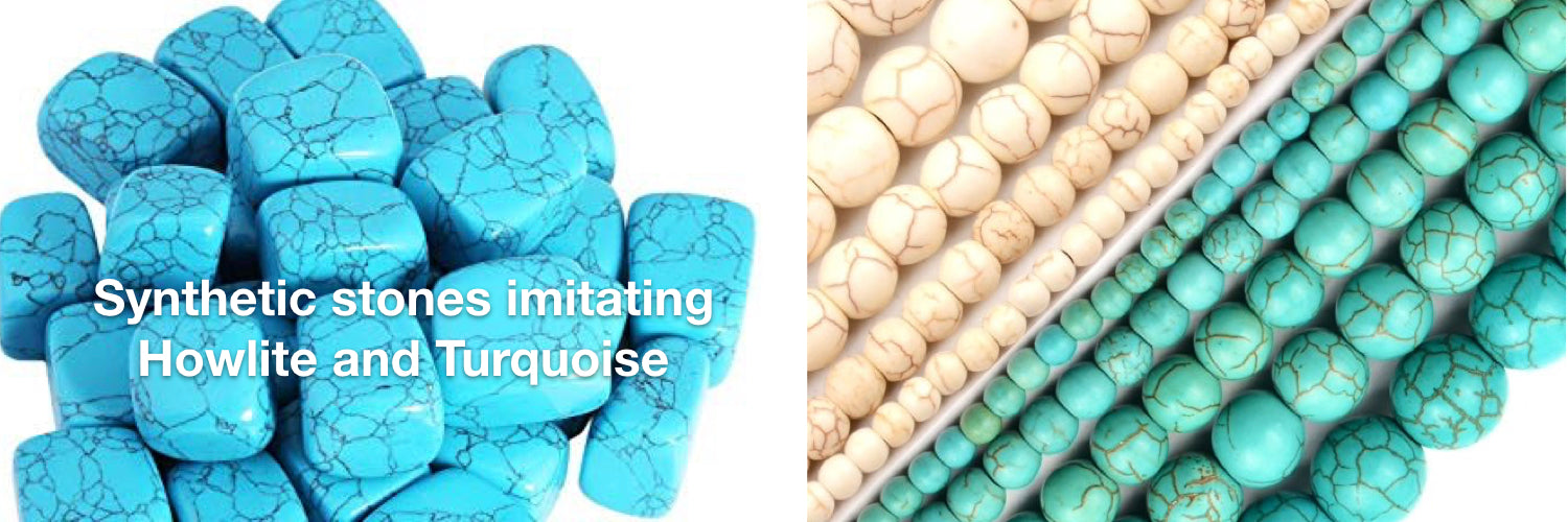 Howlite and Turquoise synthetic imitation