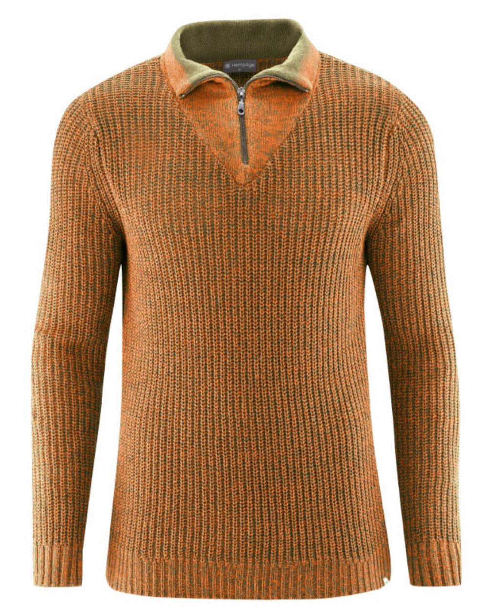 Bio Troyer aus recyceltem Garn in Orange