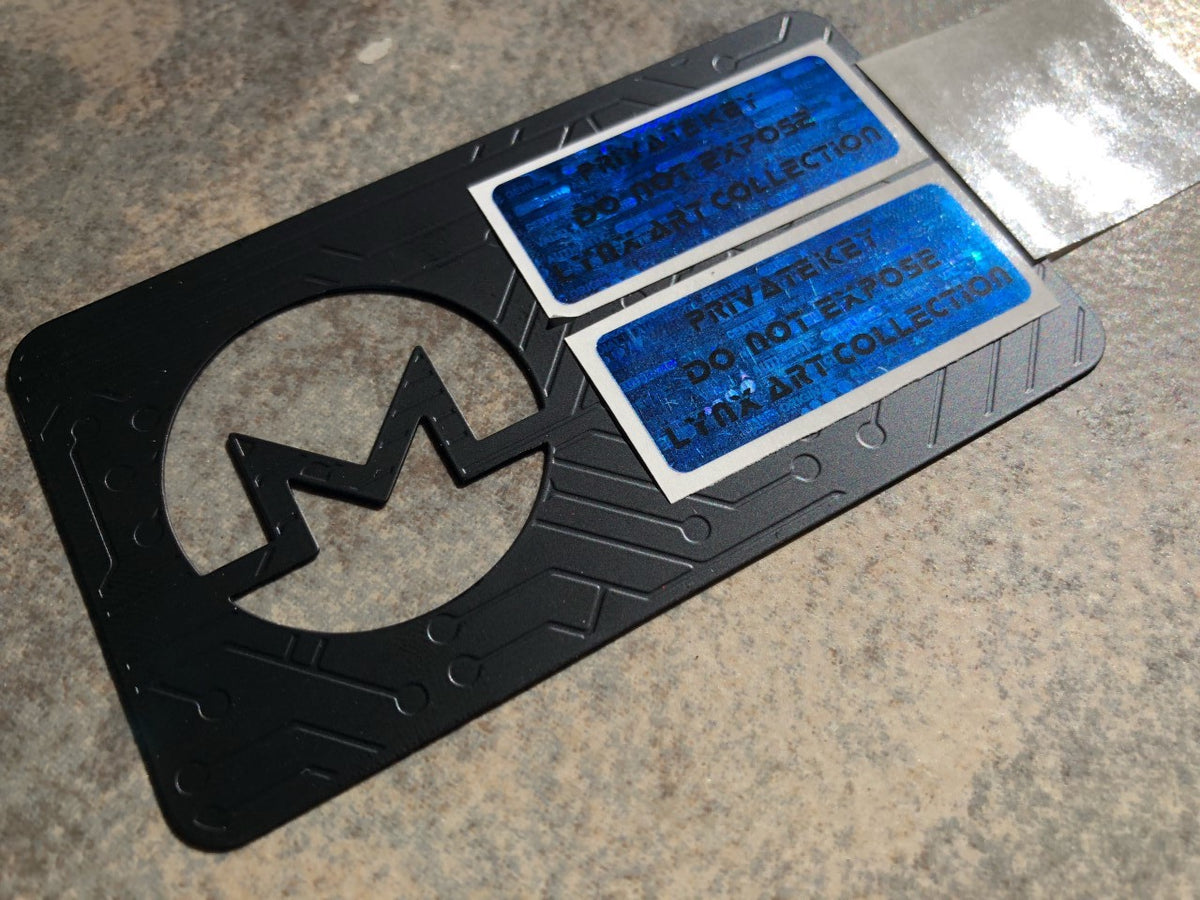 Monero XMR Black Metal Wallet, Limited to 100 – Lynx Art ...