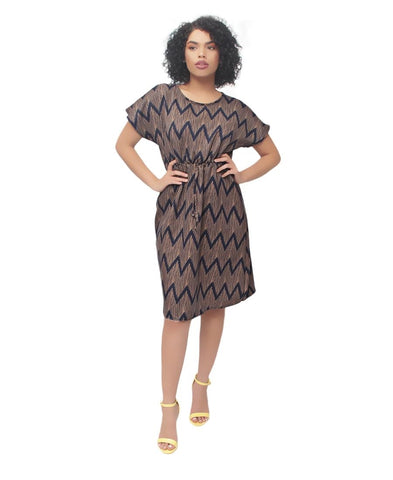 Drawstring Dress - Multi