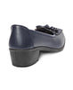 Block Heel - Navy