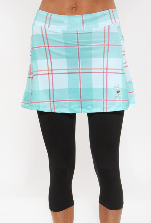 Caribbean Plaid Capri Skirt Runningskirts