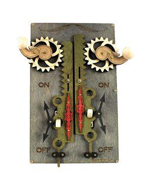 Double Rack and Pinion Switch Plate Grey