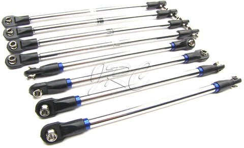 NITRO REVO 3.3 TIE RODS (PUSH TURNBUCKLES STEEL TOE LINKS 8 PCS 5309 TRAXXAS