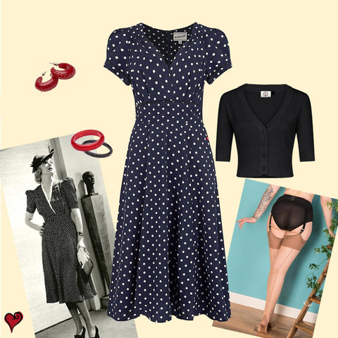 Vintage inspired tea dress look for races | Weekend Doll 