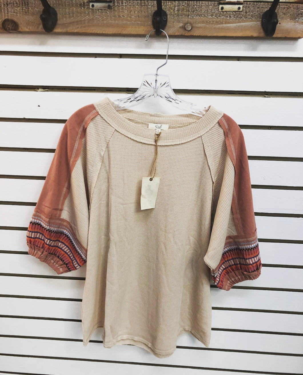 Natural 3/4 Top