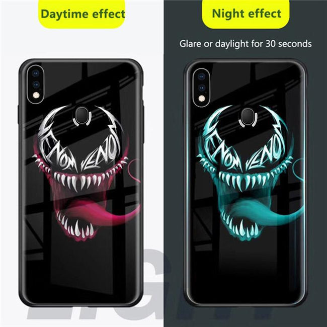 Redmi Note 7/7 Pro Radium Real Iron Man logo Glow Light Illuminated Case