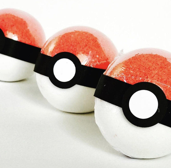 pokeball bath bomb with pokemon inside