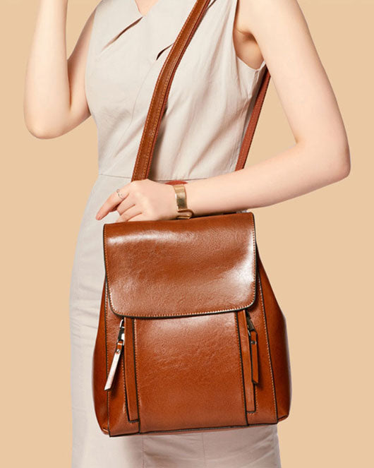 Leather Backpack Purse for Women