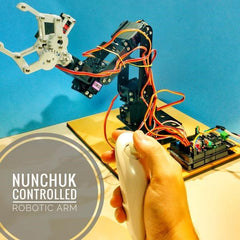 Nunchuk Controlled SainSmart 6-Axis Robotic Arm with Arduino