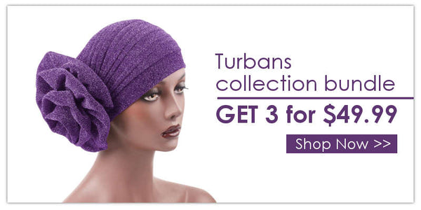 Modest Fashion Mall Banner blog post turbans collection bundle get 3 for $49.99 head wraps hijabs head coverings
