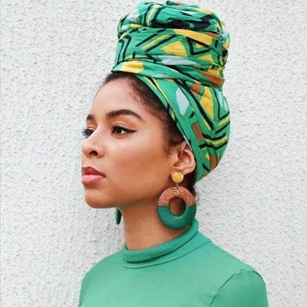 Modest Fashion Mall turbans head coverings head wraps mood style blog article long head wrap green