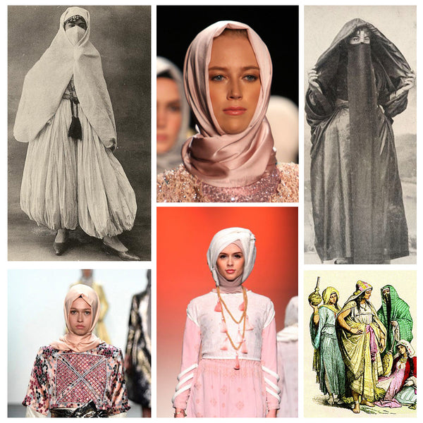 Modest fashion mall evoluiton of head covering blog post head wraps turbans hijabs bandannas3