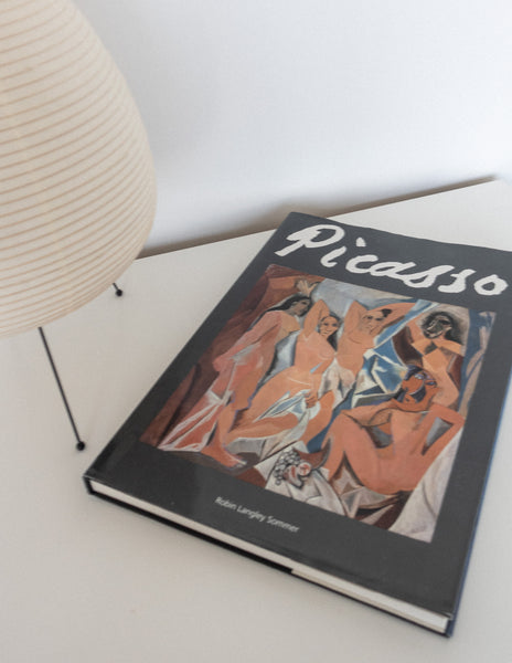Picasso art book on a table