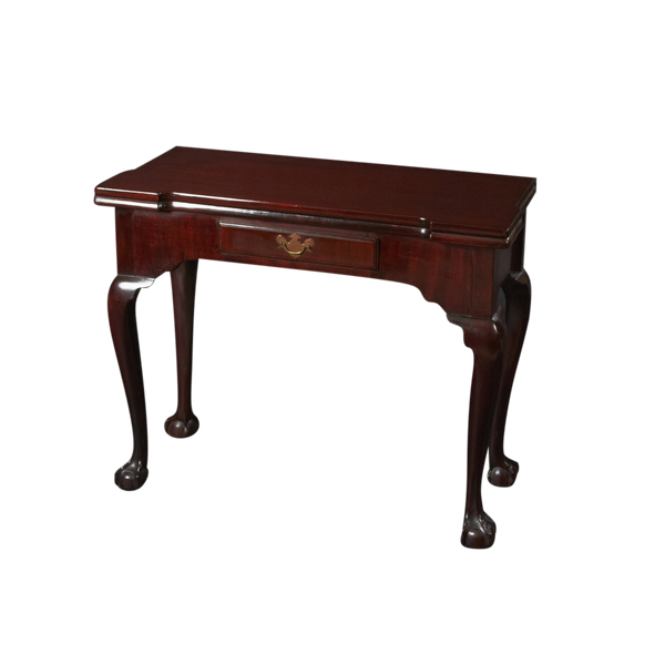 George Ii Chippendale Mahogany Ball And Claw Foot Card Table