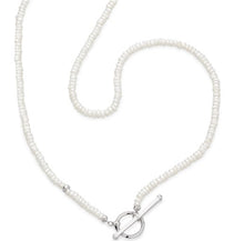 Load image into Gallery viewer, Revival Astoria Pearl Strand T-bar Necklace Necklaces Kit Heath   