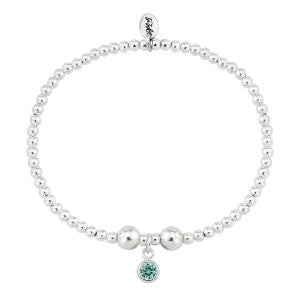 Silver and Turquoise CZ December birthstone bracelet Bracelet Trink   