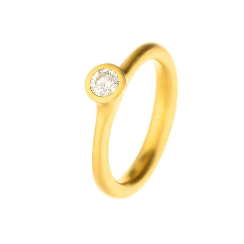 Henrich and Denzel 18ct yellow Gold brilliant cut diamond ring Ring Henrich & Denzel   