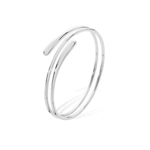 Lucy Q Silver coiled drip bangle Bangle Lucy Q   