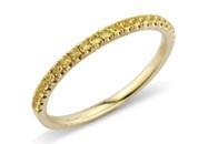 18ct yellow gold yellow sapphire half eternity ring Ring Rock Lobster   