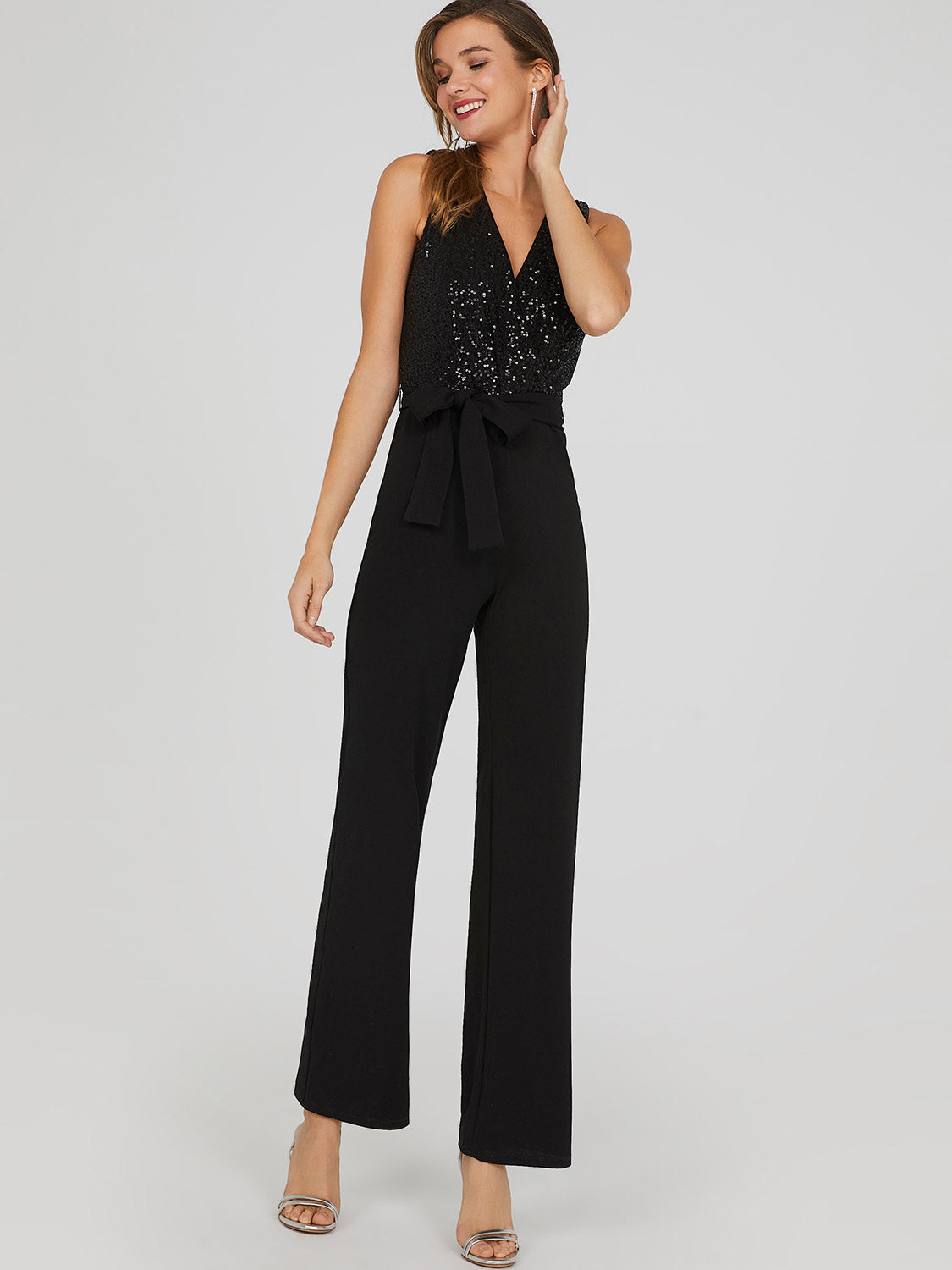 abba sequin jumpsuit