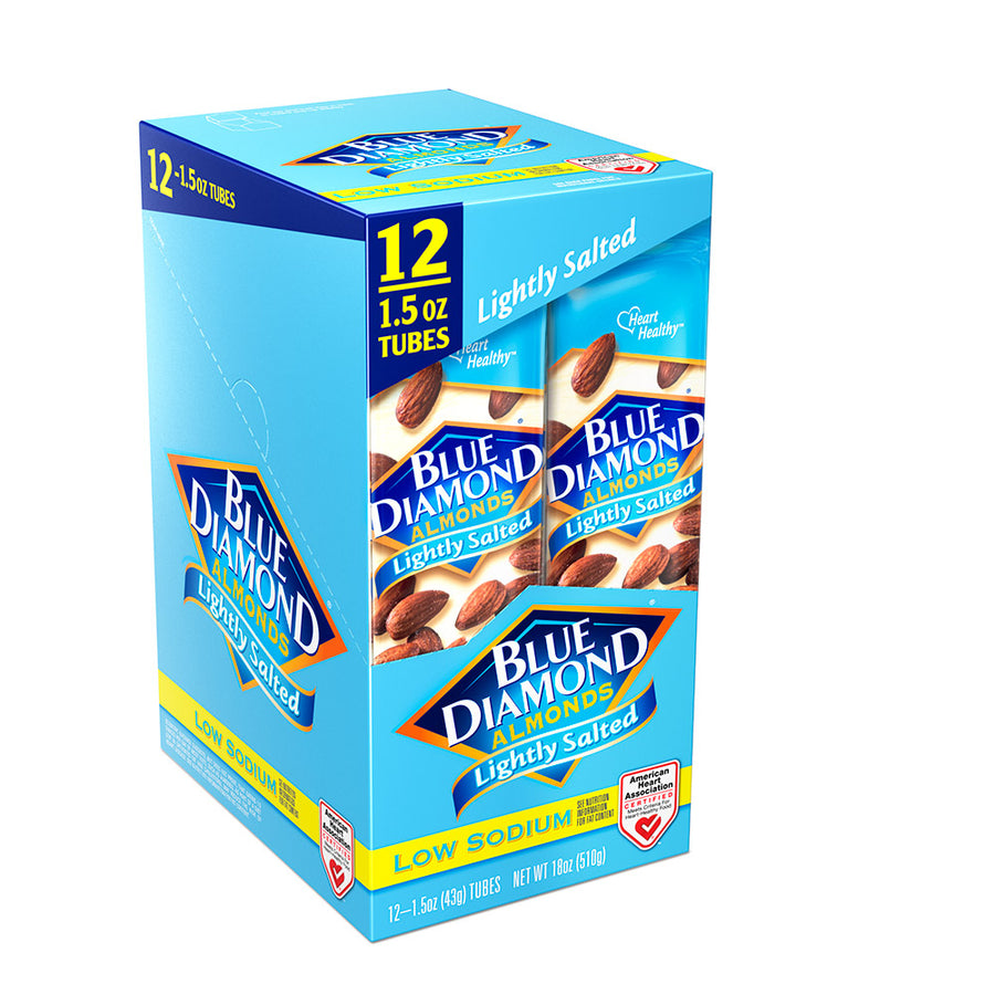 Rend ål coping Lightly Salted Low Sodium Almonds Snack Packs, Case of 12 | Blue Diamond  Almonds Store – Blue Diamond Almonds Nut & Gift Shop