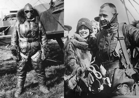 John A. MacReady Inventory of Aviator Sunglasses in Full Pilot Outfit