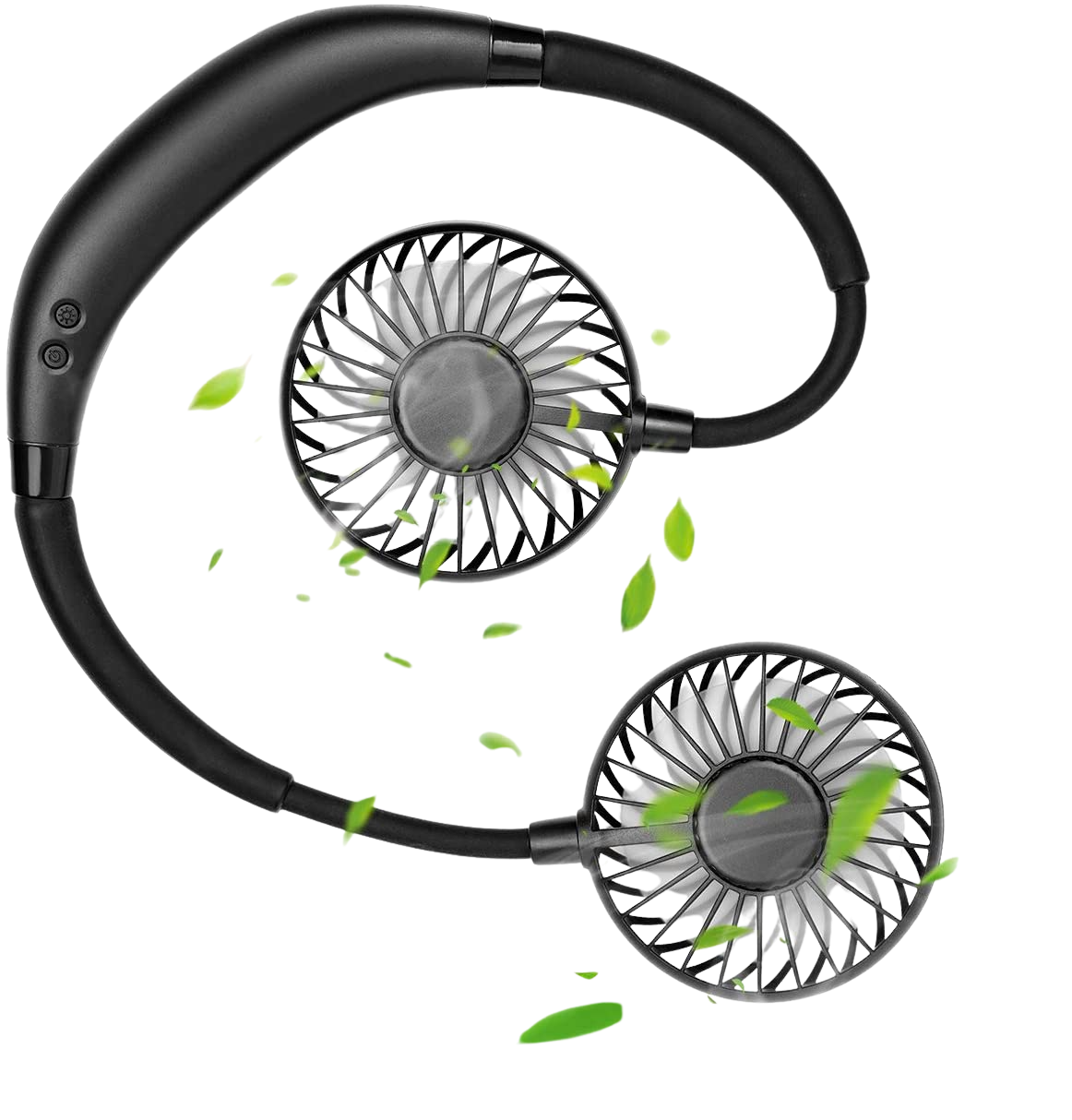 LIANG'S CO. Portable Fan, Mini USB Fan Personal Fan Neck Fan up to 10h Use Desk Fan Rechargeable with Dual Wind Head 3 Speeds Powerful Airflow For Travel Shopping Camping - MASS Wholesalers