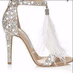 white diamond heels